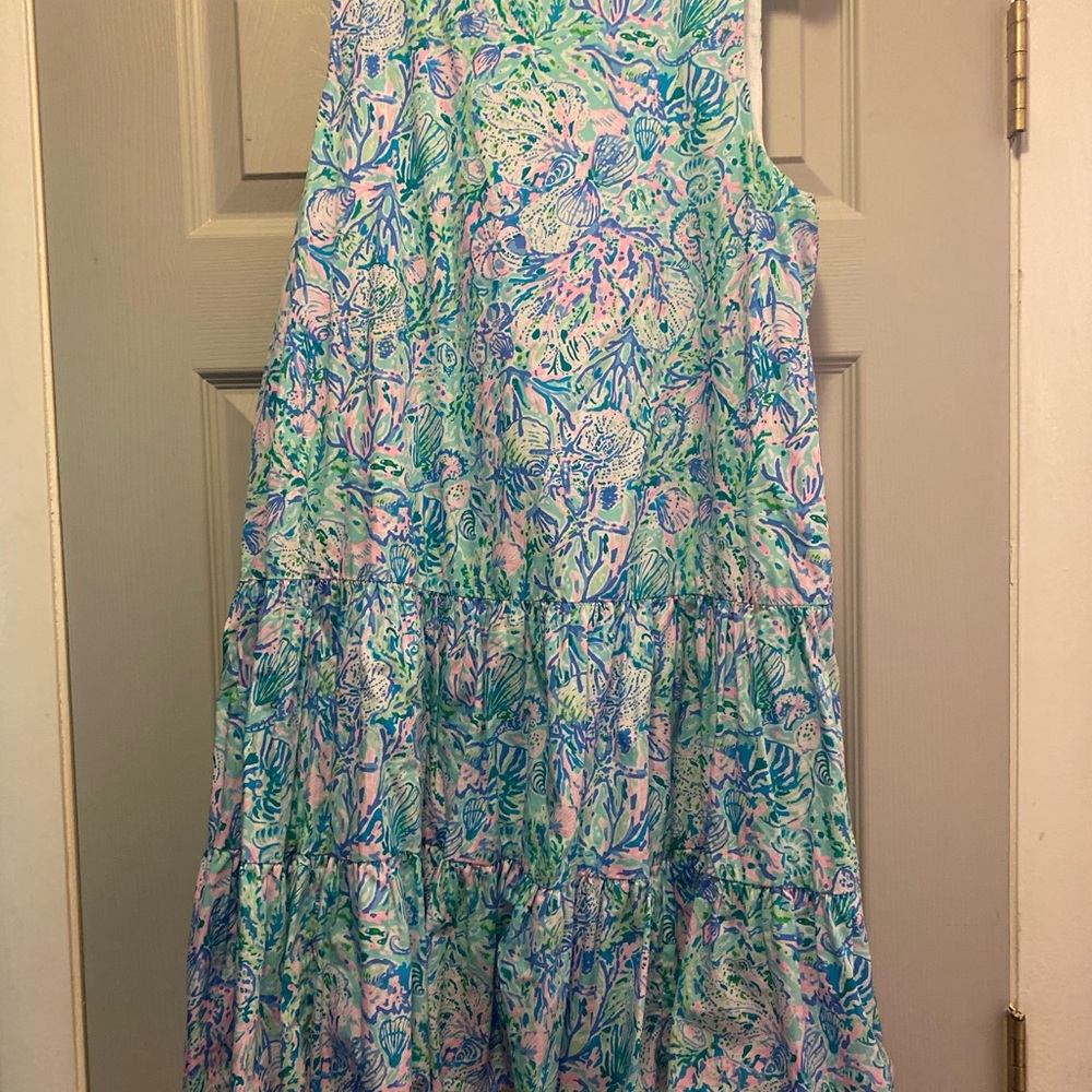 Lilly Pulitzer Pink and Blue Patterned Dress
